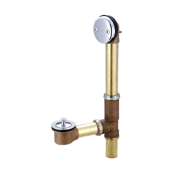 Central Brass Multi-Tub Centralift Lift And Turn Drain, Polished Chrome, Weight: 5.63 1645-17